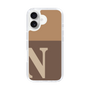 Slim Protection Case［ オリジナル - initial two tone - N brown ］