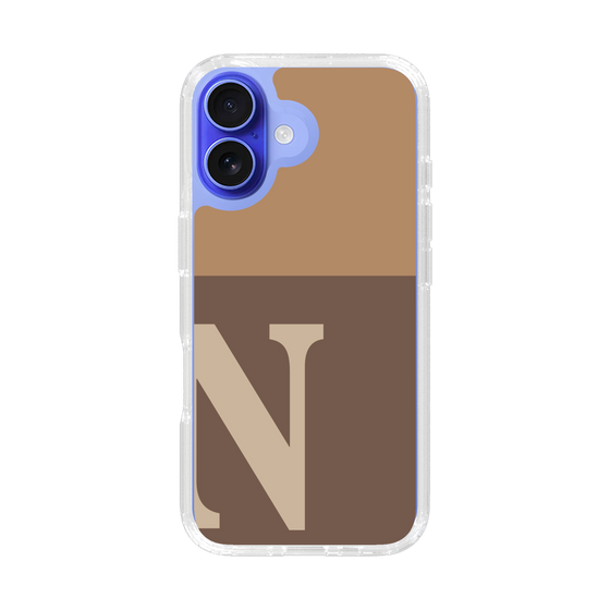 Slim Protection Case［ オリジナル - initial two tone - N brown ］