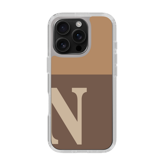 Slim Protection Case［ オリジナル - initial two tone - N brown ］
