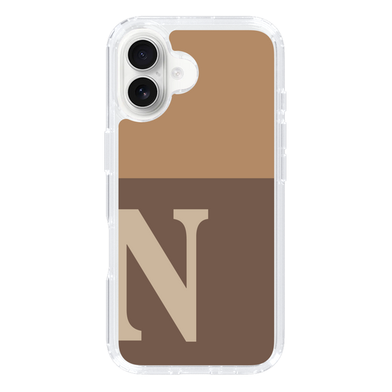 Slim Protection Case［ オリジナル - initial two tone - N brown ］