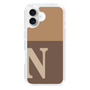 Slim Protection Case［ オリジナル - initial two tone - N brown ］