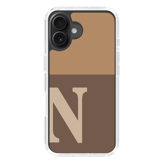 Slim Protection Case［ オリジナル - initial two tone - N brown ］