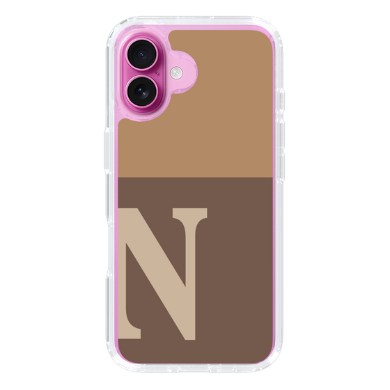 Slim Protection Case［ オリジナル - initial two tone - N brown ］