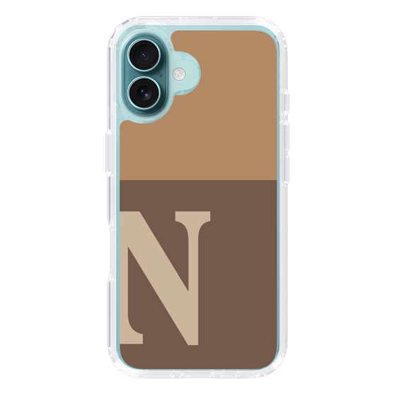 Slim Protection Case［ オリジナル - initial two tone - N brown ］