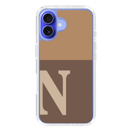 Slim Protection Case［ オリジナル - initial two tone - N brown ］