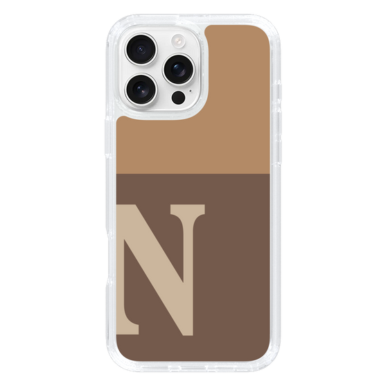 Slim Protection Case［ オリジナル - initial two tone - N brown ］