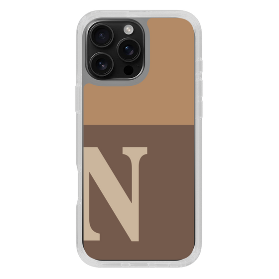 Slim Protection Case［ オリジナル - initial two tone - N brown ］