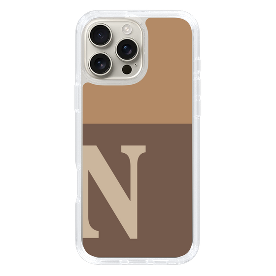 Slim Protection Case［ オリジナル - initial two tone - N brown ］
