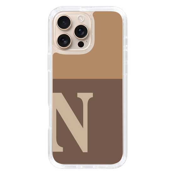 Slim Protection Case［ オリジナル - initial two tone - N brown ］