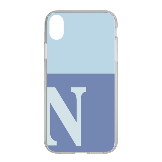 Slim Protection Case［ Original - initial two tone - N blue ］