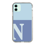 Slim Protection Case［ Original - initial two tone - N blue ］
