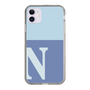 Slim Protection Case［ Original - initial two tone - N blue ］