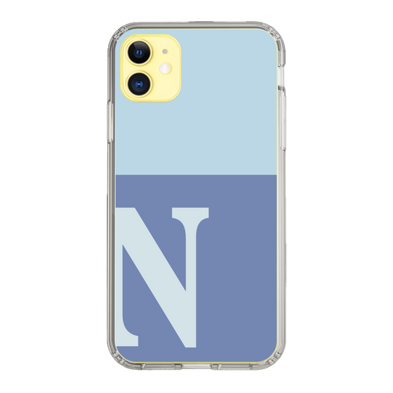 Slim Protection Case［ Original - initial two tone - N blue ］
