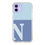 Slim Protection Case［ Original - initial two tone - N blue ］