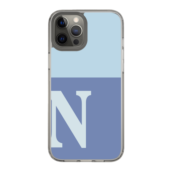 Slim Protection Case［ Original - initial two tone - N blue ］