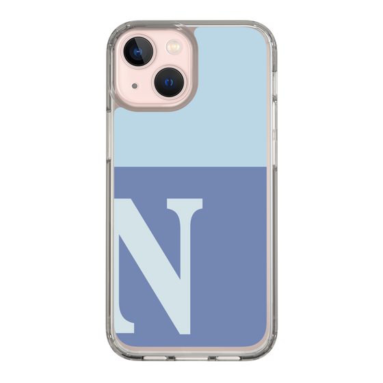 Slim Protection Case［ Original - initial two tone - N blue ］