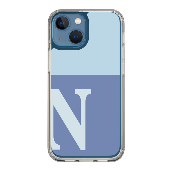 Slim Protection Case［ Original - initial two tone - N blue ］