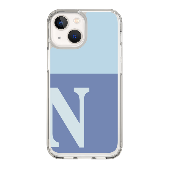 Slim Protection Case［ Original - initial two tone - N blue ］