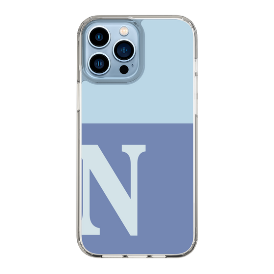 Slim Protection Case［ Original - initial two tone - N blue ］