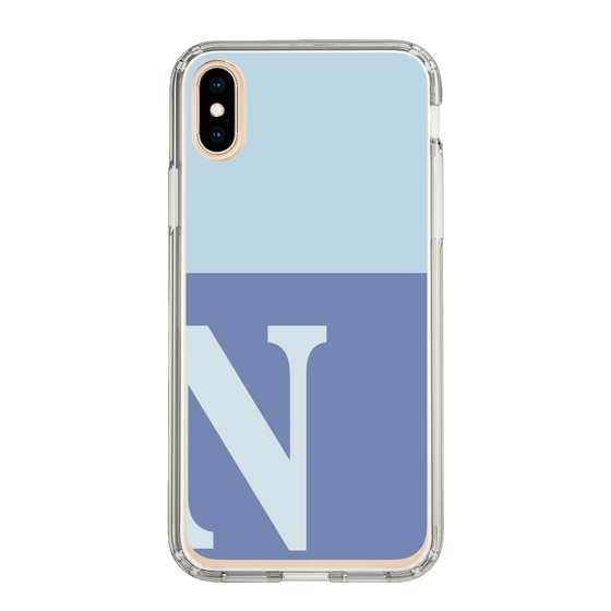 Slim Protection Case［ Original - initial two tone - N blue ］