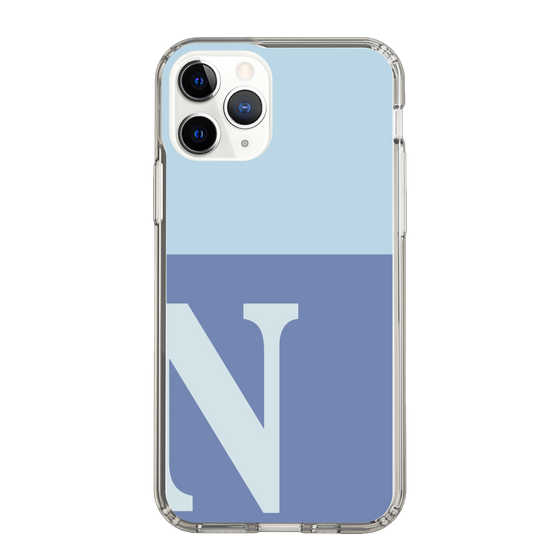 Slim Protection Case［ Original - initial two tone - N blue ］
