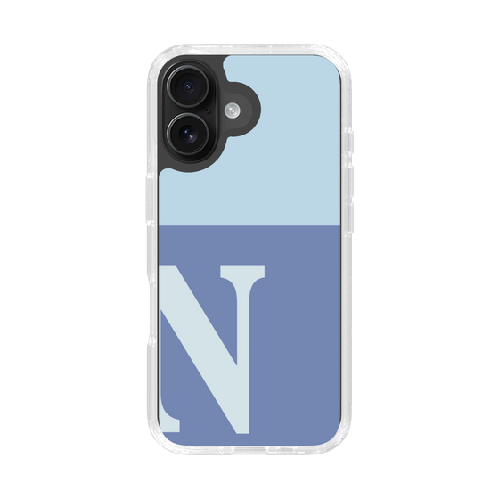 Slim Protection Case［ オリジナル - initial two tone - N blue ］