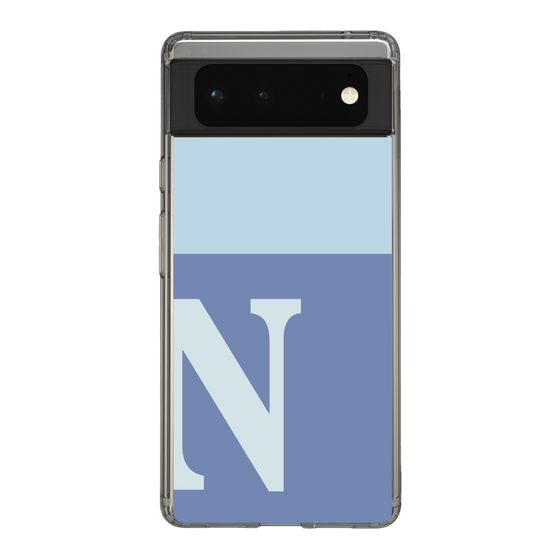 Slim Protection Case［ Original - initial two tone - N blue ］