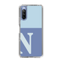 Slim Protection Case［ Original - initial two tone - N blue ］