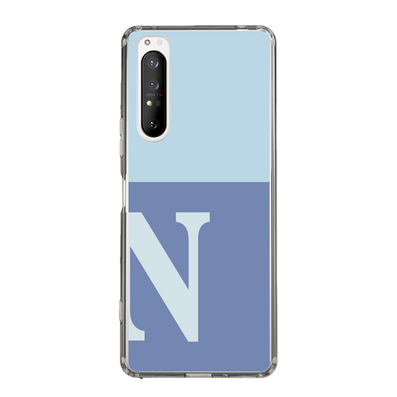 Slim Protection Case［ Original - initial two tone - N blue ］