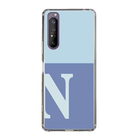 Slim Protection Case［ Original - initial two tone - N blue ］