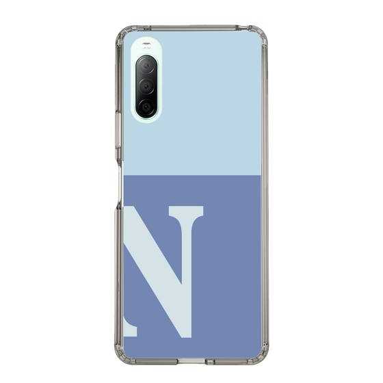 Slim Protection Case［ Original - initial two tone - N blue ］