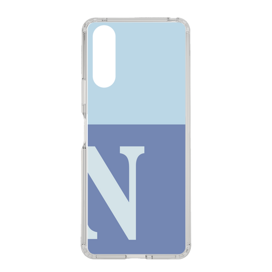Slim Protection Case［ Original - initial two tone - N blue ］