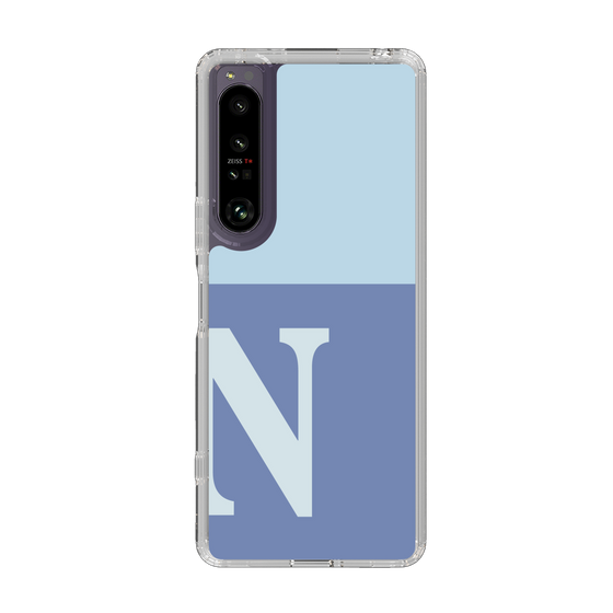 Slim Protection Case［ Original - initial two tone - N blue ］