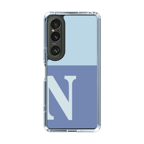 Slim Protection Case［ Original - initial two tone - N blue ］
