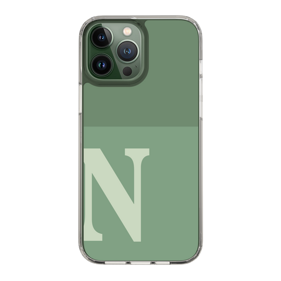 Slim Protection Case［ Original - initial two tone - N green ］