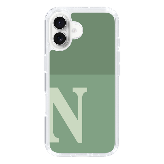 Slim Protection Case［ オリジナル - initial two tone - N green ］