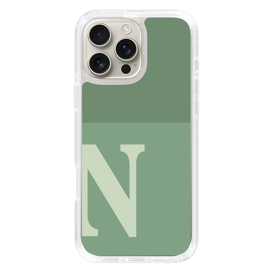 Slim Protection Case［ オリジナル - initial two tone - N green ］