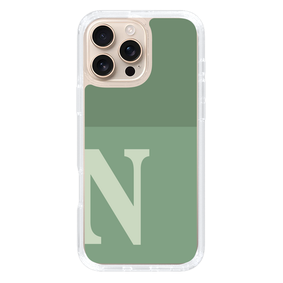 Slim Protection Case［ オリジナル - initial two tone - N green ］