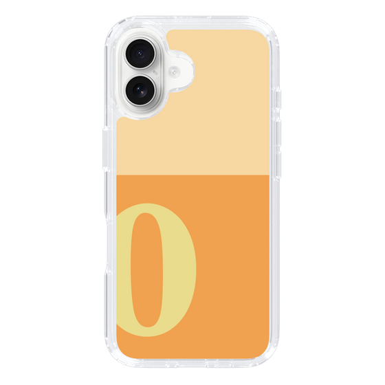 Slim Protection Case［ オリジナル - initial two tone - O orange ］