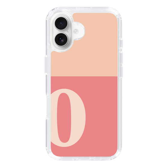 Slim Protection Case［ オリジナル - initial two tone - O pink ］