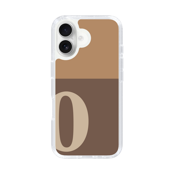 Slim Protection Case［ オリジナル - initial two tone - O brown ］