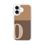 Slim Protection Case［ オリジナル - initial two tone - O brown ］