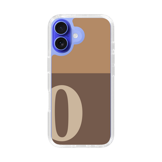 Slim Protection Case［ オリジナル - initial two tone - O brown ］