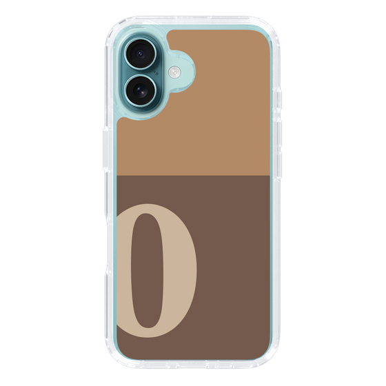 Slim Protection Case［ オリジナル - initial two tone - O brown ］