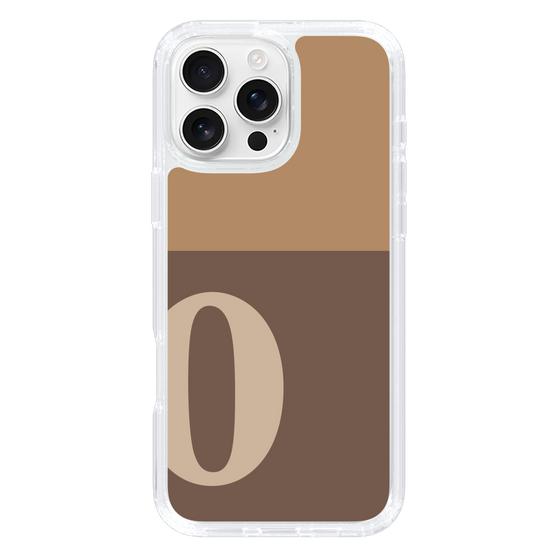 Slim Protection Case［ オリジナル - initial two tone - O brown ］