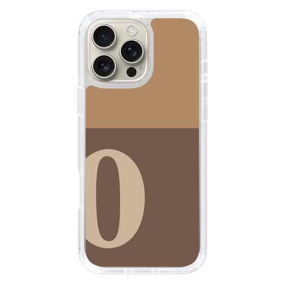 Slim Protection Case［ オリジナル - initial two tone - O brown ］