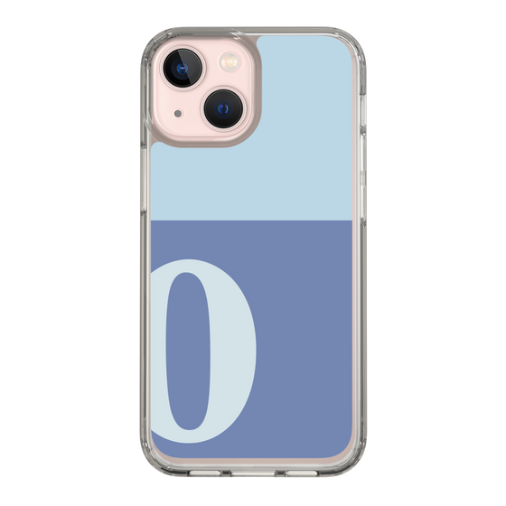 Slim Protection Case［ Original - initial two tone - O blue ］