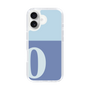 Slim Protection Case［ オリジナル - initial two tone - O blue ］