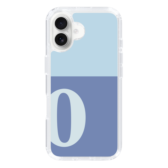 Slim Protection Case［ オリジナル - initial two tone - O blue ］