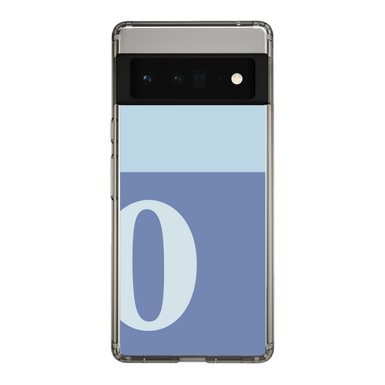 Slim Protection Case［ Original - initial two tone - O blue ］